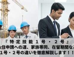 特定技能１号２号の違い